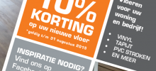 Deze zomer korting op uw nieuwe vloer! Deze zomer korting op uw nieuwe vloer!